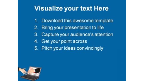 Information Technology Handshake PowerPoint Themes And PowerPoint Slides 0711