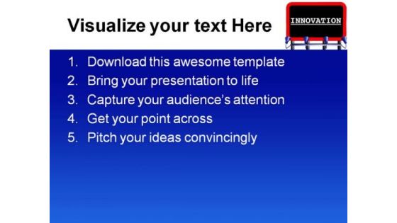 Innovation Signpost Metaphor PowerPoint Templates And PowerPoint Backgrounds 0711