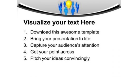 Innovative Ideas Of Team Members Business PowerPoint Templates Ppt Backgrounds For Slides 0313