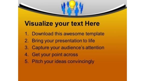 Innovative Ideas Of Team Members Business PowerPoint Templates Ppt Backgrounds For Slides 0313