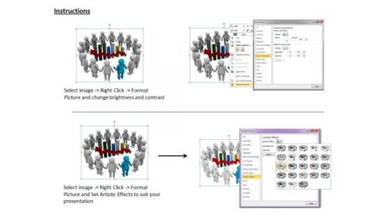 Innovative Marketing Concepts 3d Team Around Business Graph Characters