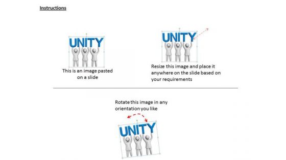 Innovative Marketing Concepts 3d Team Shows Unity Characters
