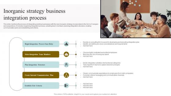 Inorganic Strategy Business Integration Process Mockup Pdf