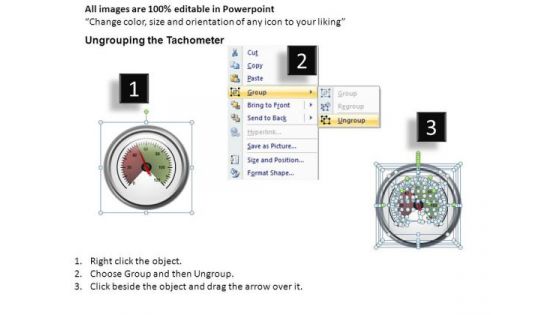 Instrument Tachometer Full Dial PowerPoint Slides And Ppt Diagram Templates