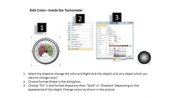 Instrument Tachometer Full Dial PowerPoint Slides And Ppt Diagram Templates