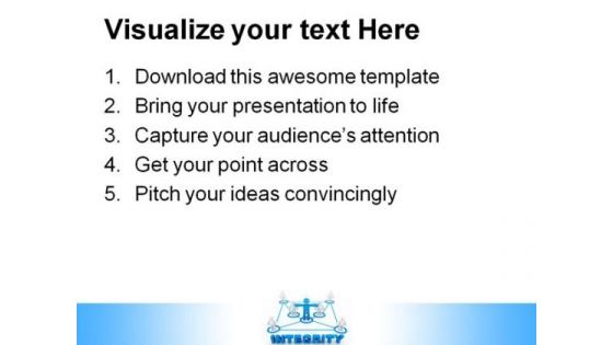 Integrity Concept Communication PowerPoint Templates And PowerPoint Backgrounds 0711