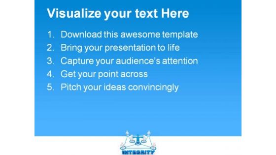 Integrity Concept Communication PowerPoint Themes And PowerPoint Slides 0711