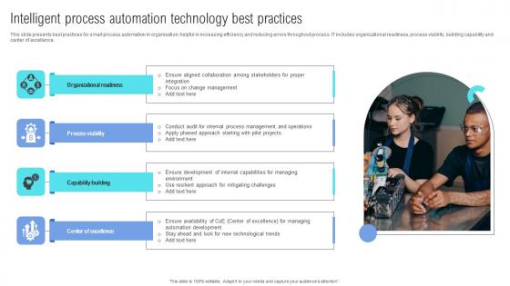 Intelligent Process Automation Technology Best Practices Demonstration Pdf