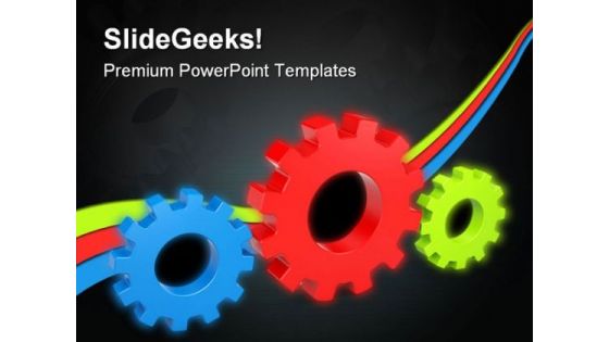 Interaction Gears Metaphor PowerPoint Templates And PowerPoint Backgrounds 0211