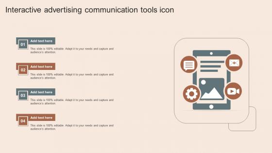 Interactive Advertising Communication Tools Icon