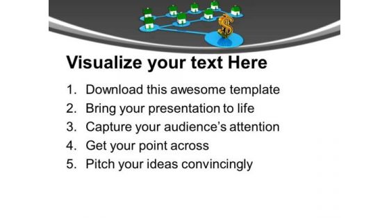 Interconnected Houses Man Dealing Business PowerPoint Templates Ppt Backgrounds For Slides 0213