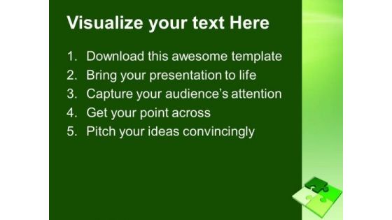 Interconnected Jigsaw Puzzles Business Solution PowerPoint Templates Ppt Backgrounds For Slides 0413