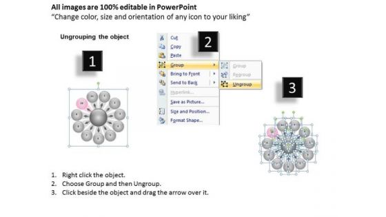 Interminable Flow Of Circular Boxes 11 Stages Ppt Process Diagram PowerPoint Slides