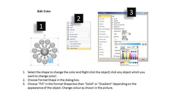 Interminable Flow Of Circular Boxes 11 Stages Relative Cycle Arrow Diagram PowerPoint Slides