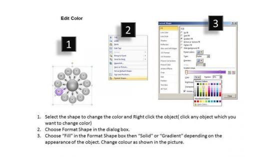 Interminable Flow Of Circular Boxes 11 Stages Venn Process PowerPoint Templates