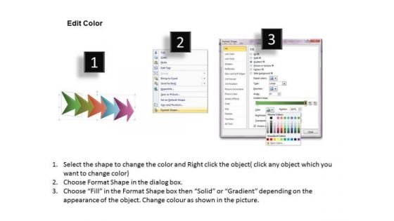 Interminable Flow Of Sequential Arrows 5 Stages Process Chart Template PowerPoint Templates