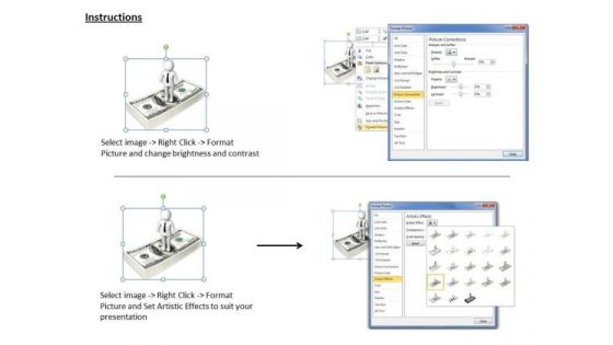 International Marketing Concepts 3d Human Character Money Models