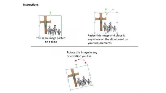 International Marketing Concepts 3d Image Of Christian Family Character