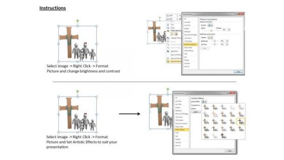 International Marketing Concepts 3d Image Of Christian Family Character