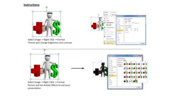 International Marketing Concepts 3d Image Of Medical Expenses Character Modeling