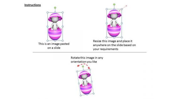 International Marketing Concepts 3d Image Of New Life Egg Character Modeling