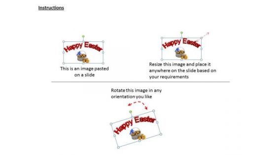 International Marketing Concepts Egg Basket For Happy Easter Business Image
