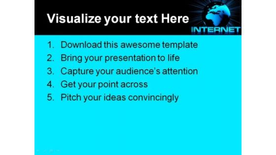 Internet And Globe Computer PowerPoint Templates And PowerPoint Backgrounds 0211