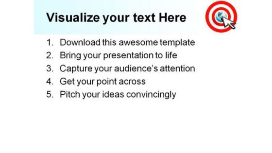 Internet Arrow Clicks Targeted Global PowerPoint Templates And PowerPoint Backgrounds 0611