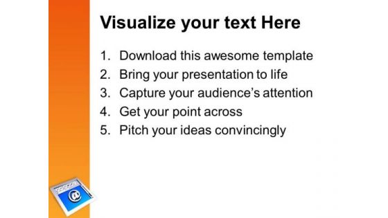 Internet Browser And At Symbol PowerPoint Templates Ppt Backgrounds For Slides 0513