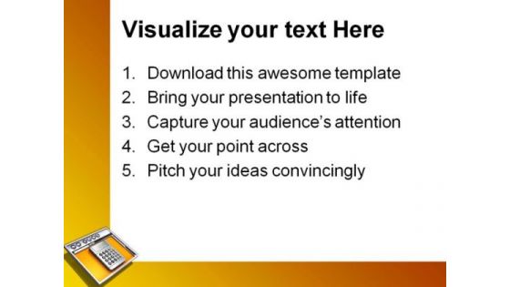 Internet Browser And Calculator Technology PowerPoint Themes And PowerPoint Slides 0711