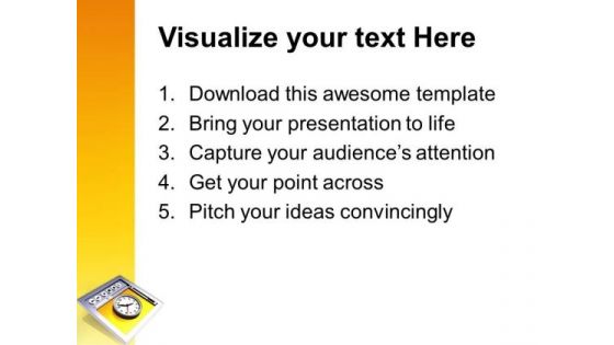 Internet Browser And Clock Success PowerPoint Templates And PowerPoint Themes 0612