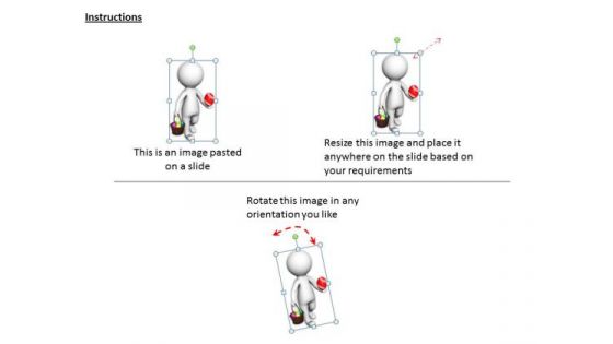 Internet Business Strategy 3d Man Carrying Easter Eggs Basic Concepts