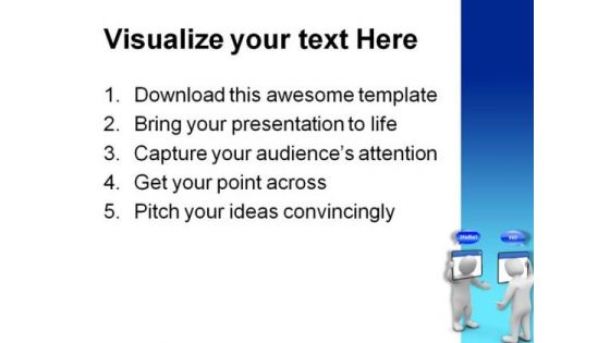 Internet Chat Concept Business PowerPoint Templates And PowerPoint Backgrounds 0111