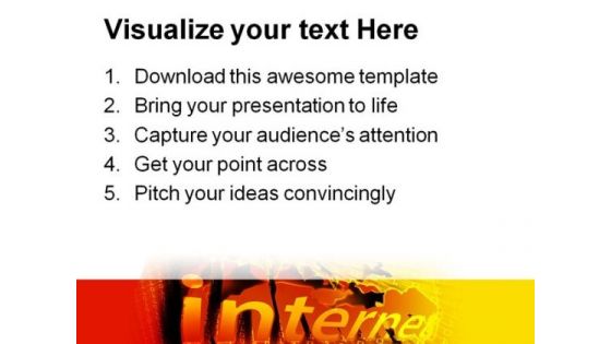 Internet Illustration Binary Computer PowerPoint Templates And PowerPoint Backgrounds 0211