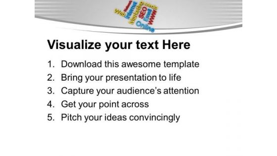 Internet Marketing Related Words Business PowerPoint Templates Ppt Backgrounds For Slides 0413