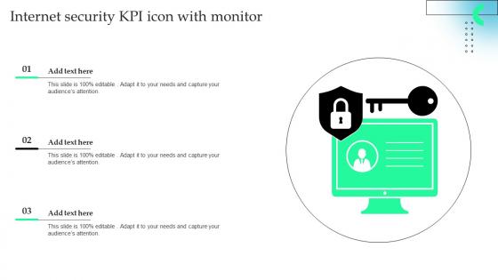 Internet Security Kpi Icon With Monitor Summary Pdf