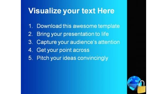 Internet Security PowerPoint Template 0910