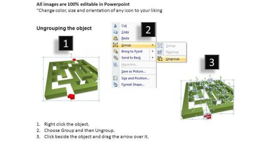 Intricate Labyrinth Rectangular PowerPoint Slides And Ppt Diagram Templates