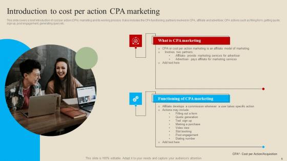 Introduction And Implementation Procedure Of Cost Per Action Advertising Complete Deck
