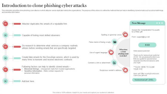 Introduction To Clone Phishing Cyber Man In The Middle Phishing IT
