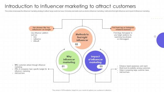 Introduction To Influencer Marketing To Attract Customers Regional Marketing Plan To Boost Sales MKT SS