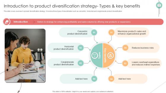 Introduction To Product Diversification Strategy PPT Template Strategy SS V