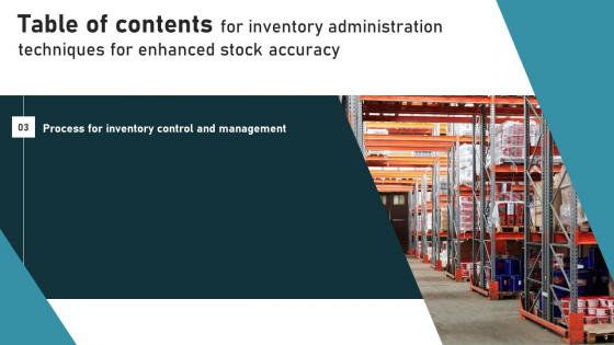 Inventory Administration Techniques For Enhanced Stock Accuracy Ppt Powerpoint Presentation Complete Deck