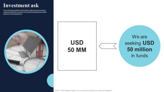 Investment Ask Healthcare Product Company Fund Raising Pitch Deck Sample Pdf Investment Ask Healthcare Product Company Fund Raising Pitch Deck Sample Pdf