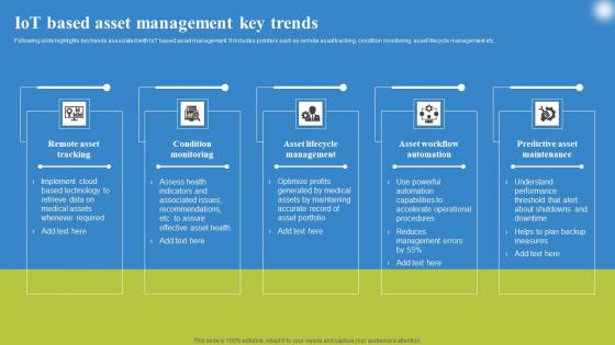 IoT Based Asset Management Key Deploying IoT Solutions For Enhanced Healthcare Brochure Pdf