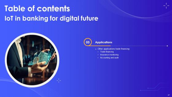 IoT In Banking For Digital Future IoT CD V