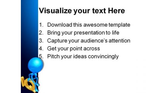 Iq Brain Metaphor PowerPoint Backgrounds And Templates 0111
