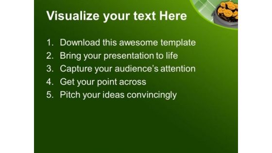 Irish St Patricks Day Pot Of Gold PowerPoint Templates Ppt Backgrounds For Slides 0313