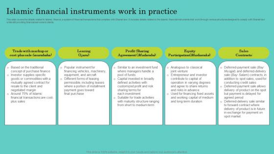 Islamic Financial Instruments Work In Practice Comprehensive Guide To Islamic Brochure Pdf
