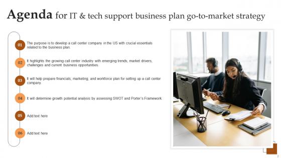 IT And Tech Support Business Plan Go To Market Strategy